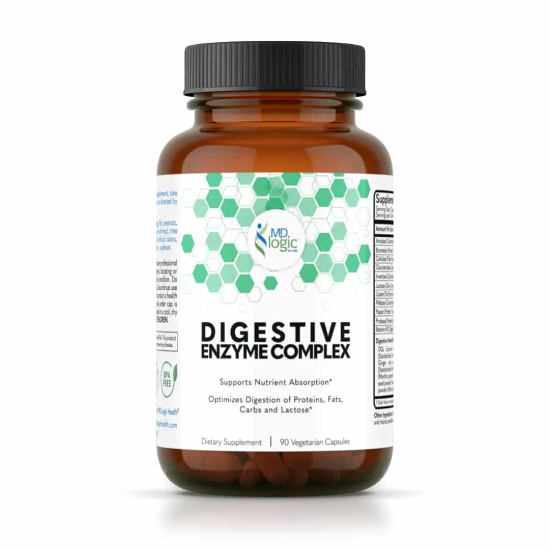 Digestive Enzyme Complex in glass container